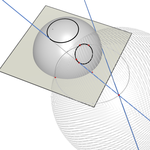 Inversion of trajectory from a sphere onto a sphere